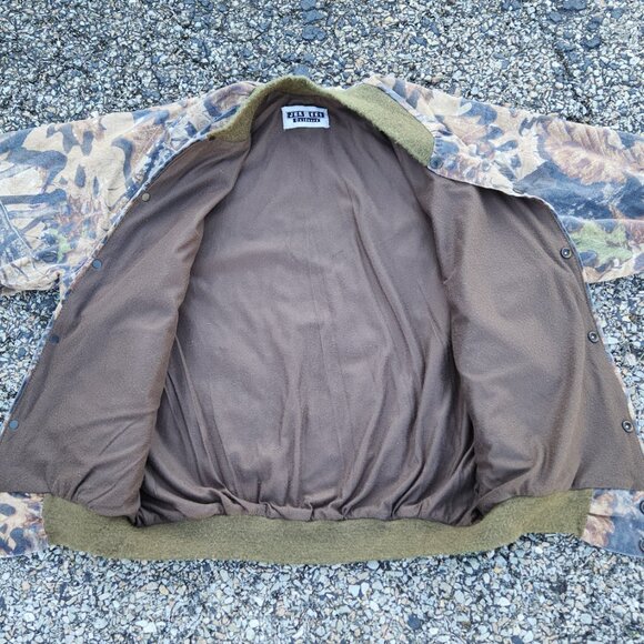 VINTAGE MENS JERZEES OUTDOORS CAMOUFLAGE JACKET COAT - Picture 5 of 11